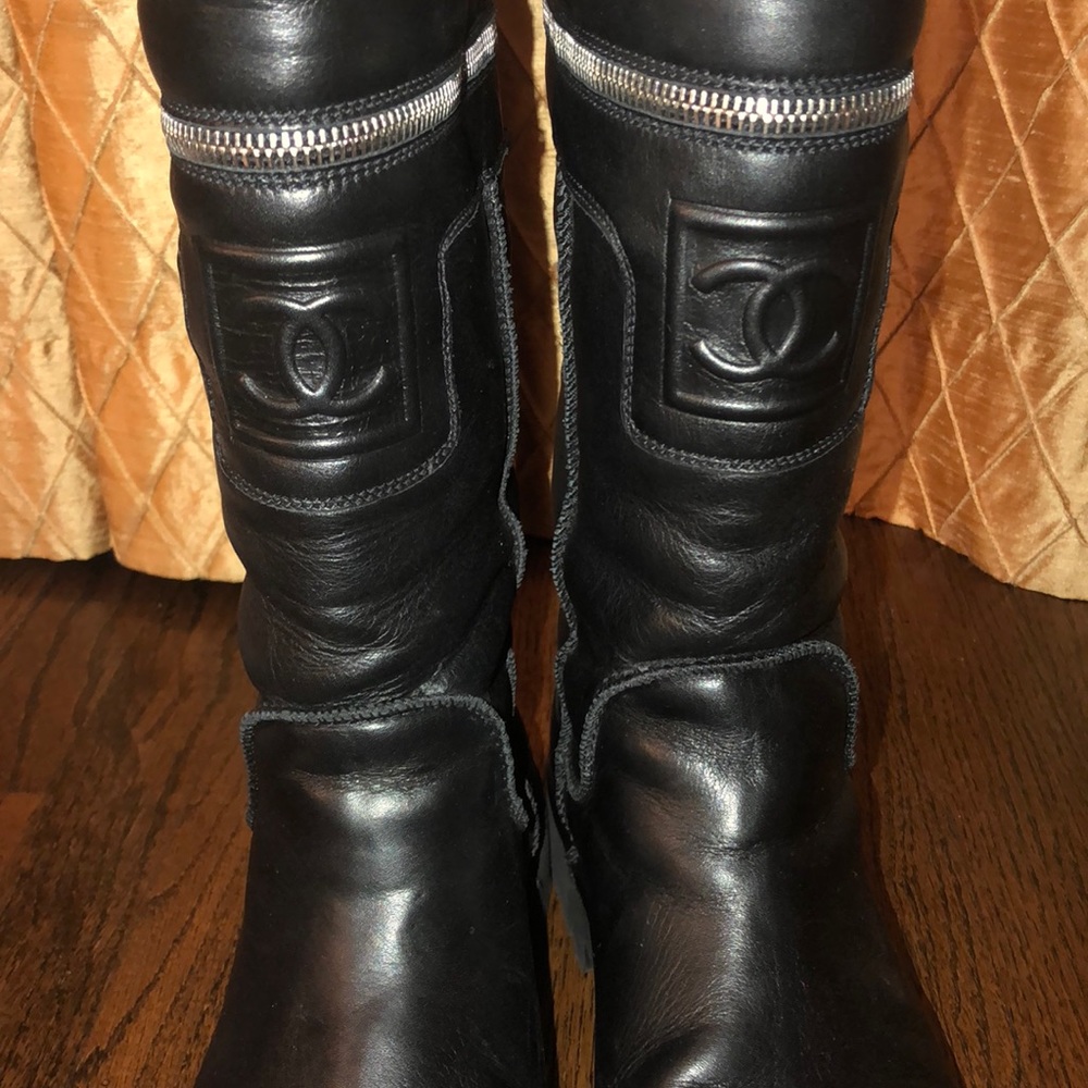 Chanel Motorcycle Boots